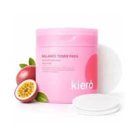 KIERO Toner Pads Coreanos Balance con AHA y PHA 60 unidades  Extracto de maracuyá, hidratantes, equilibrio de la piel, uso diario, veganos,...        