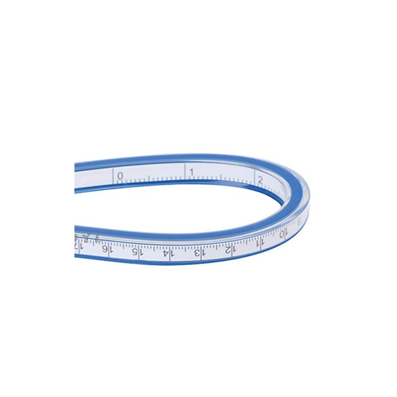 Flexible Measuring Ruler, Double Sided Flexible Vinyl Curve Ruler for