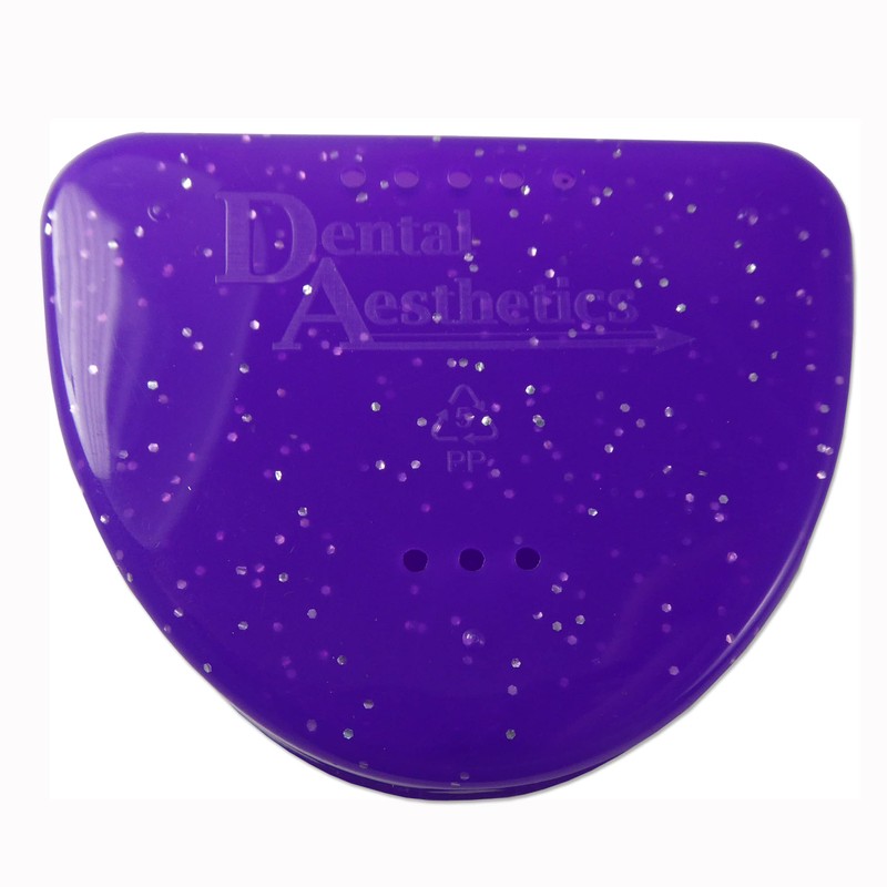 Slim Orthodontic Dental Case x 2 - Colour & Glitter