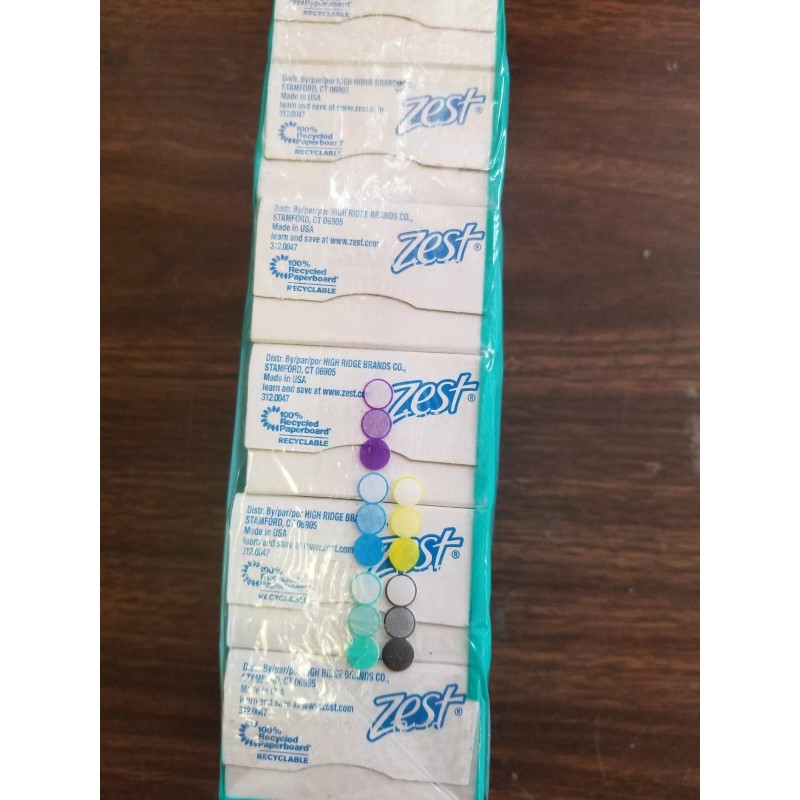 ZEST SOAP BARS 3.2 oz AQUA SCENT REVITALIZING HAND SOAP