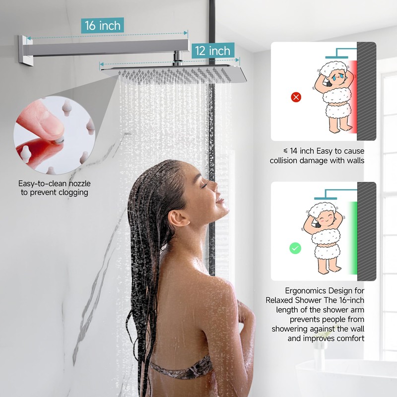 SR SUN RISE Shower Faucet Set & System - 12