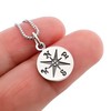 Compass Necklace for Women Sterling Silver, Follow Your Dreams Necklace,