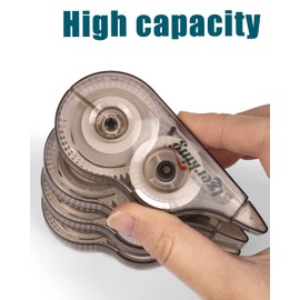 Lzerking Correction Tape, White, 6-Count, Make Instant Corrections With No Drying Time