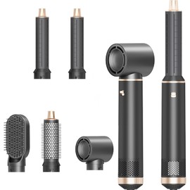 Dryhsip 5-in-1 Hair Dryer Brush Set, Hot Air Curling Brush, Straightening Brush, Volumizing Brush