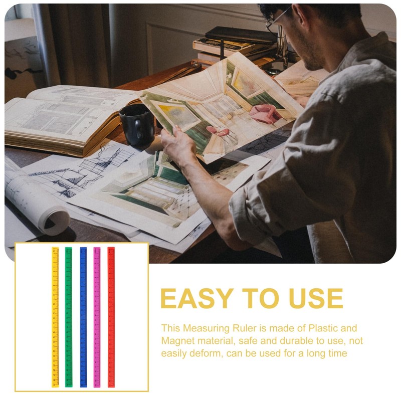 Operitacx 5pcs Tape Measure Practical rulers Ruler with Centimeters Students