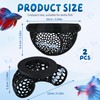 Floating Betta Fish Hideout Set, Tunnel Cave & Resting Hideaway