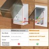 2Pcs Recessed Outlet Box, DBVS1C-1 Low Profile Electrical Boxes, Wall