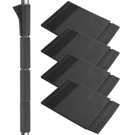 YeeBeny 4pcs Basement Pole Wrap, Garage Pole Padding with Anti Slip Fabric12x14.5 Inch, Pole Wrap Wood Roll, Column Wrap for Basketball Pole, Playground Pole, Garage Pole