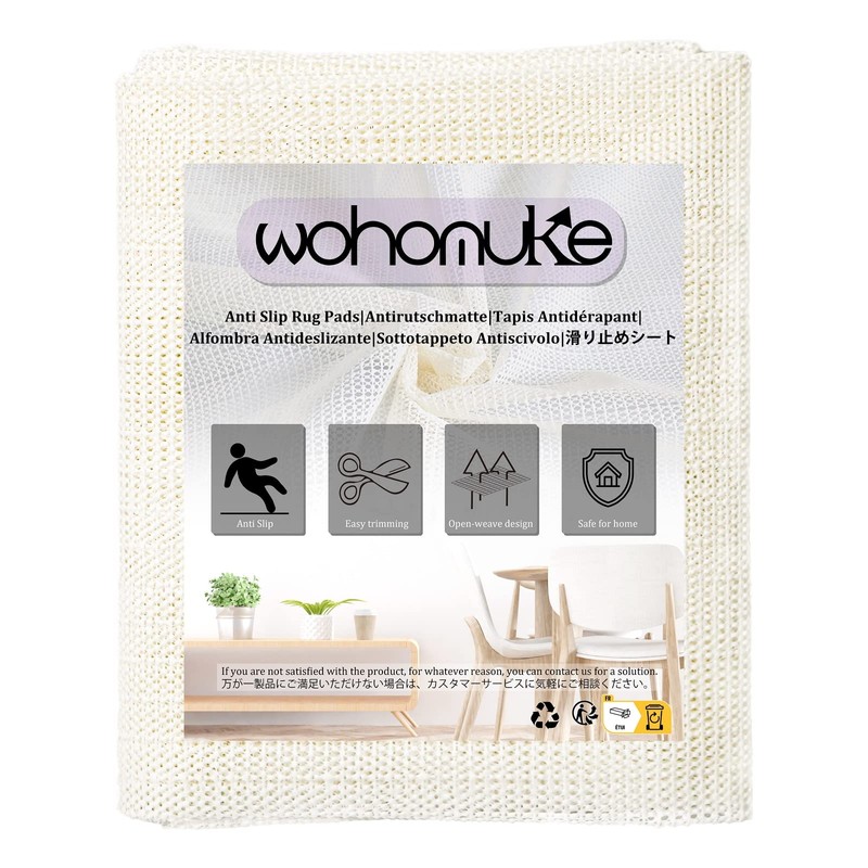 wohomuke Non-Slip Mat, Non-Slip Underlay, Non-Slip Protection, Can Be Cut