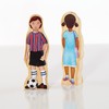 Guidecraft Wedgies Family Set of Wooden Figures - Kids Learning