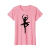 Danza Ballerina Silhouette Regalo Donna Bambina Maglietta