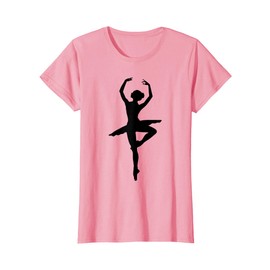 Danza Ballerina Silhouette Regalo Donna Bambina Maglietta