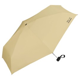 Wpc. ZA003-911-102 Parasol IZA Type COMPACT Beige Folding Umbrella, 20.9 inches (53 cm), Men's, For Both Sunny and Rainy Weather, Light Blocking, 100% UV Protection, Easy, Compact, Small, Palm Size,