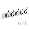 HOME MASTER HARDWARE Coat Rack Wall Mount White, Wood Wall