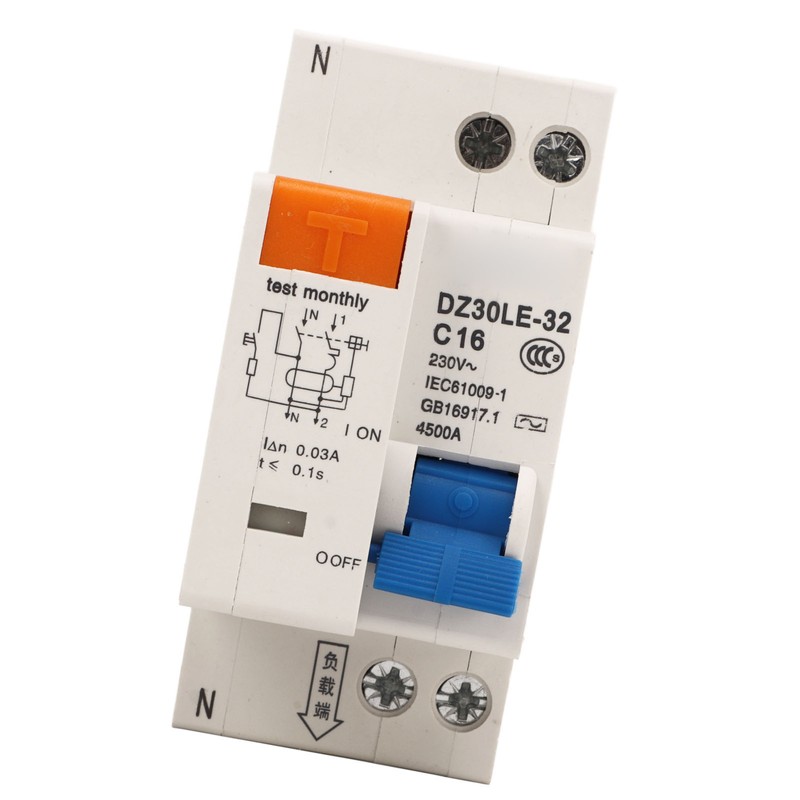 Miniature Circuit Breaker Overload Air Switch Leakage Protection Switch 16A
