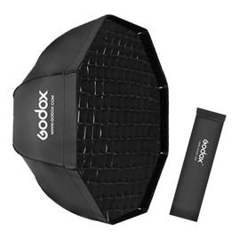 Godox Portable 80cm/31.5" Umbrella Octagon Softbox Reflector Kit with Honeycomb Grid and Carrying Bag for Studio Photo Flash Speedlight