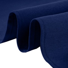 WedDecor 20 Inch Navy Cotton Polyester Table Napkin for Home, Hotel, Dinning, Wedding, Banquet, Party, Events, Hemmed Edges Lightweight & Machine Washable, 10pcs