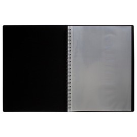 eco-eco A5 50% Recycled 60 Pocket Fold Flat Spiral Bound Display Book, Pack of 2, eco138x2