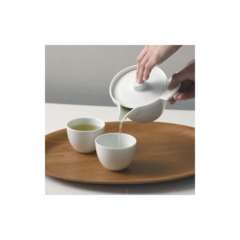 Oda Pottery Sparrow Tea Ceremony, 7.5 Teacup (White) (3), Made