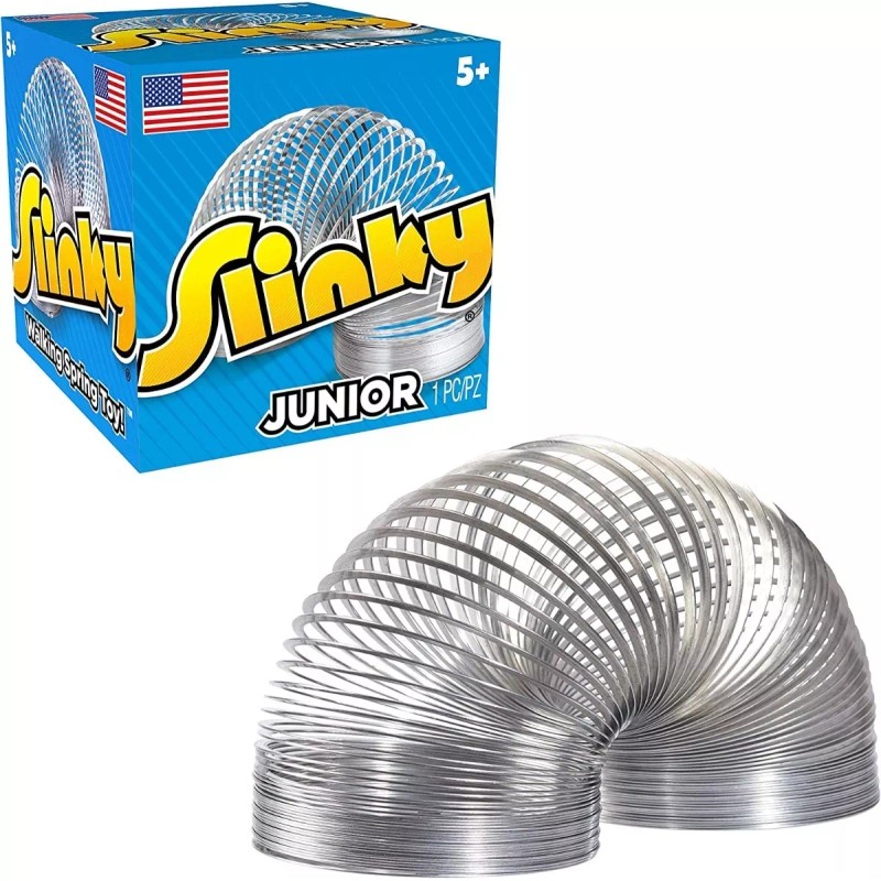 Slinky Pack Juguetes Resortes Slinky Metalico Junior 5 Piezas