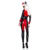 4 PC. Ladies Dark Harley Jester Jumpsuit Costume Set -
