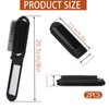 Travel Hair Brush with Mirror, Portable Folding Scalp Massage Comb,