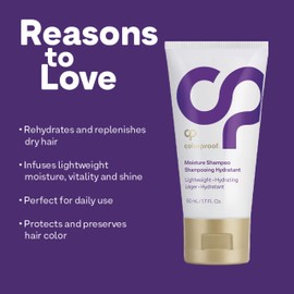 Colorproof Moisture Shampoo 1.7oz - For Dry Color-Treated Hair, Hydrates & Repairs, Sulfate-Free, Vegan