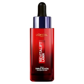 L'Oreal Paris Revitalift Laser Sérum Rostro Triple Acción Anti-Edad,Corrige Arrugas, Da Firmeza, Luminosidad y Unifica el Tono, Con Tecnología Tri-Péptidos y Vitamina C, 30ml.