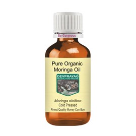 Devprayag Pure Organic Moringa Oil (Moringa oleifera) Natural Therapeutic Grade Cold Pressed 30ml (1 oz)