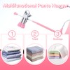 Ckhoid 30Pcs Pants Hangers with Clips, Adjustable Skirt Hangers, Non-Slip