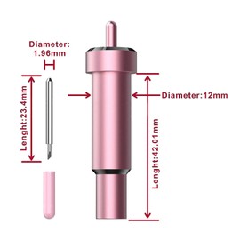 5Pcs Premium Fine Point Blade Compatible with Cricut Maker 3/Maker/Explore 3/Explore Air 2/Air/One/Venture, Fine Point Blade Housing for Most Light Materials (Pink)