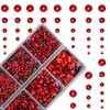 10000Pcs 2-Boxes Mixed Size Hot Fix Round Crystals Gems Glass