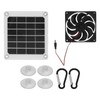 10W Solar Powered Exhaust Fan 5V Waterproof Portable Monocrystalline Silicon