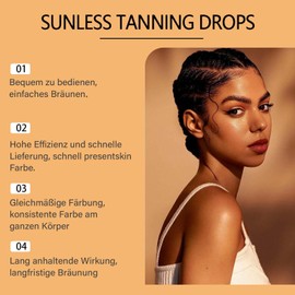Clawrex Liquid Bräunungstropfen, 60ml Bräunungsbeschleuniger, Sunless Tanning Drops zur Natürlichen Steigerung Melanins, Solarium Selbstbräuner Gesicht & Körper, Langanhaltende Bräune, Feuchtigkeit