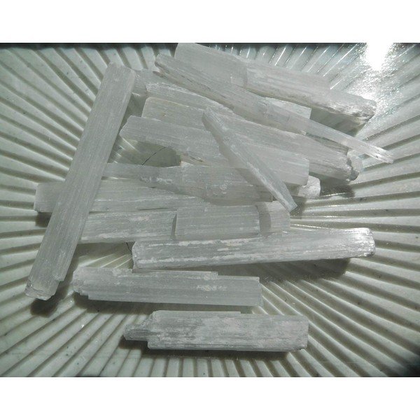 Selenite Blades - Large Under 1" Thick - 100% Crystal Life+Love! Cleansing Charging Forever! (9 Ounces)