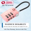 SURE LOCK TSA Compatible Travel Luggage Locks, Inspection Indicator, Easy