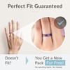 ThunderFit Alianzas de boda de silicona para mujer, ranuras de