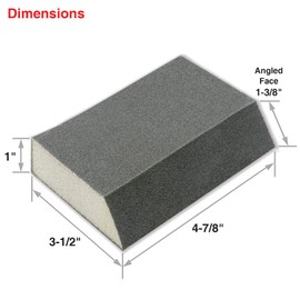 IVY Classic 42011-6 Medium Angled Sanding Sponge, Flex-Abrasive, 6-Pack