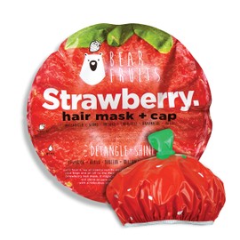 Bear Fruits Strawberry Detangling & Shine Hair Mask + Shower Cap 20ml