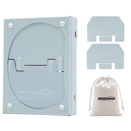 MiliCamp Pocket Stove, Solid Fuel Stove, Solo Camp Mini Stove, Disaster Preparedness Goods, Storage Bag Included, Foldable, Trivet, Lightweight, Compact (Stove Storage Bag, Dedicated Windshield, Trivet Cover)