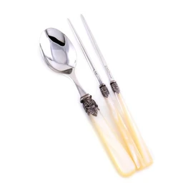 EME Napoleon one spoon set, 40178197 brown_40178121 gray / 이엠이 EME 나폴레옹 한수저 1인세트, 40178197브라운_40178121그레이