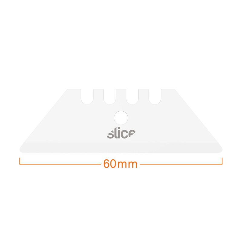 Slice 10524 Ceramic Utility Blades (Rounded-Tip), Finger-Friendly, Safe to Touch,