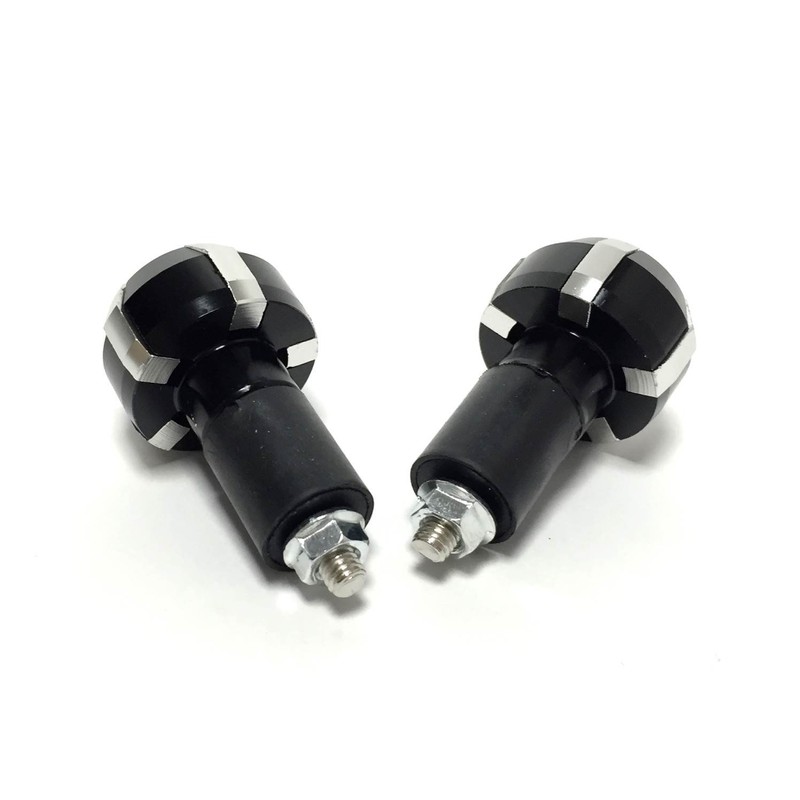 nakira 429 Grip Bar End for Motorcycles (Silver)