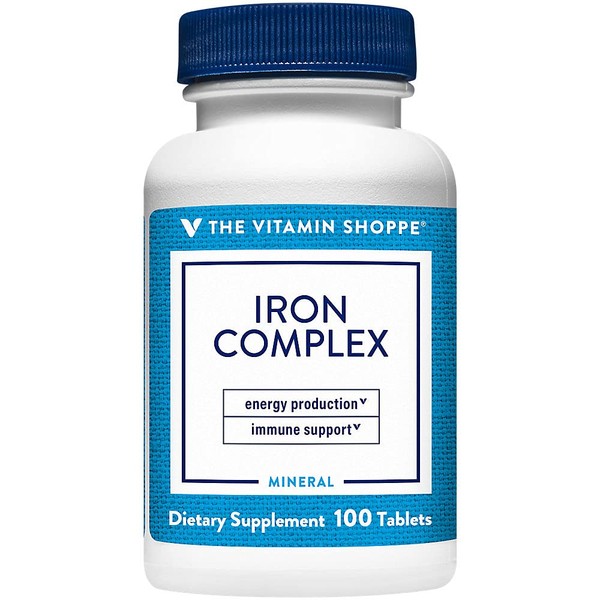 The Vitamin Shoppe Iron Complex, for Better Absorption, Supports Immune