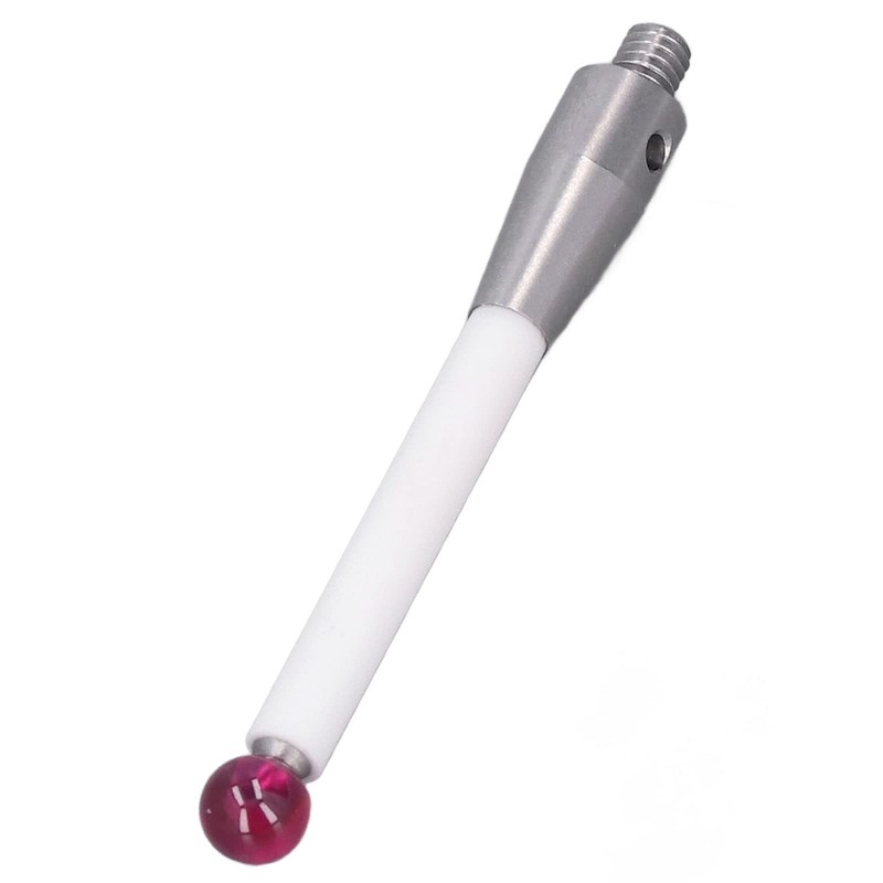 Stainless Steel Ceramic CMM Probe Pin, M4 Thread Shaft, 6mm