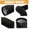 Outanaya Dryer Vent Hose Kit Flexible Foil Ducting with Black
