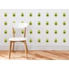 Mini Avocados Pattern Fabric Wall Decal - Set of 32