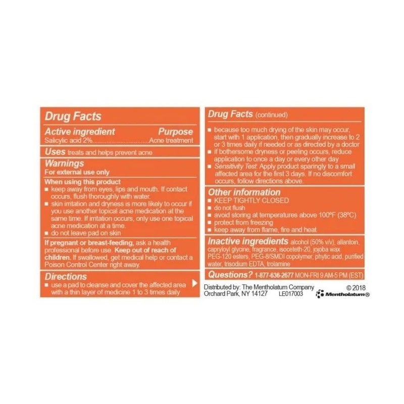 Oxy Pads Antiacné Ácido Salicílico Rostro 90 Unidades