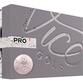 VICE VICE Golf PRO Soft DRIP RED 2020 | 12 Golf Balls | Features: 3-Piece cast Urethane, Soft Feel, high Ball Flight Stability | Profile: for Ambitious Golfers (VG1008099)