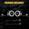 Unbranded 7" Round LED Headlights + 4" Fog Lights Combo